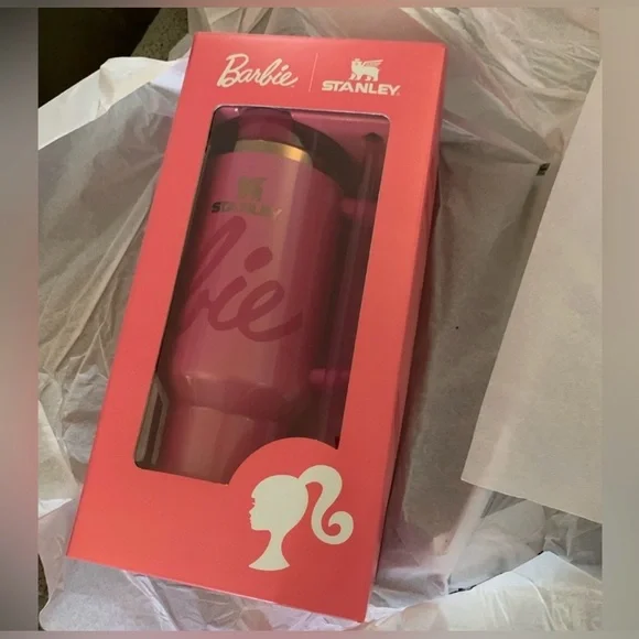 Stanley- Barbie Limited Edition Collectible Vibrant Pink 40oz Tumbler - Picture 5 of 9